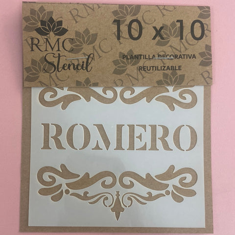 STENCIL CUADRADO 10X10 RMC ROMERO