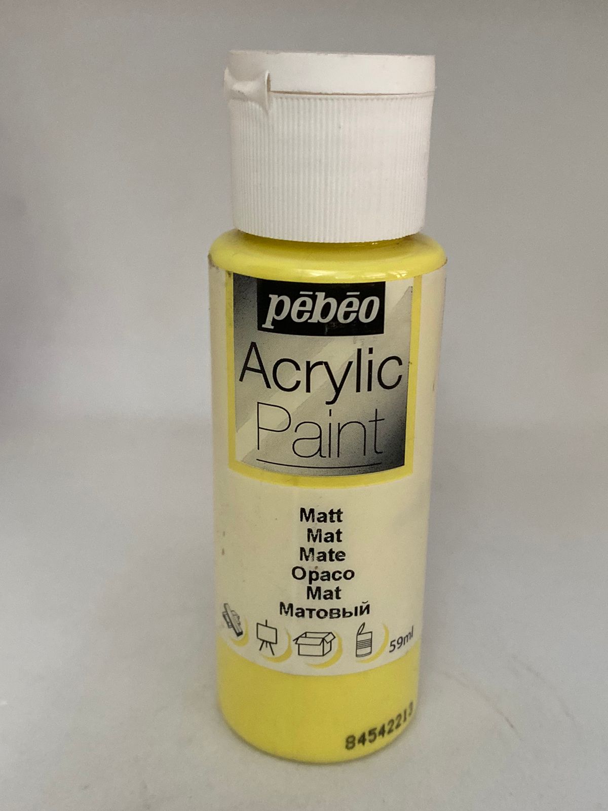 PINTURA ACRÍLICA 59ml 2_amarillo claro mate