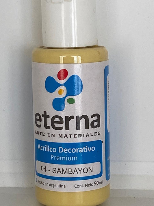 PINTURA ACRÍLICA DECORATIVA ETERNA 50ML 04 SAMBAYON