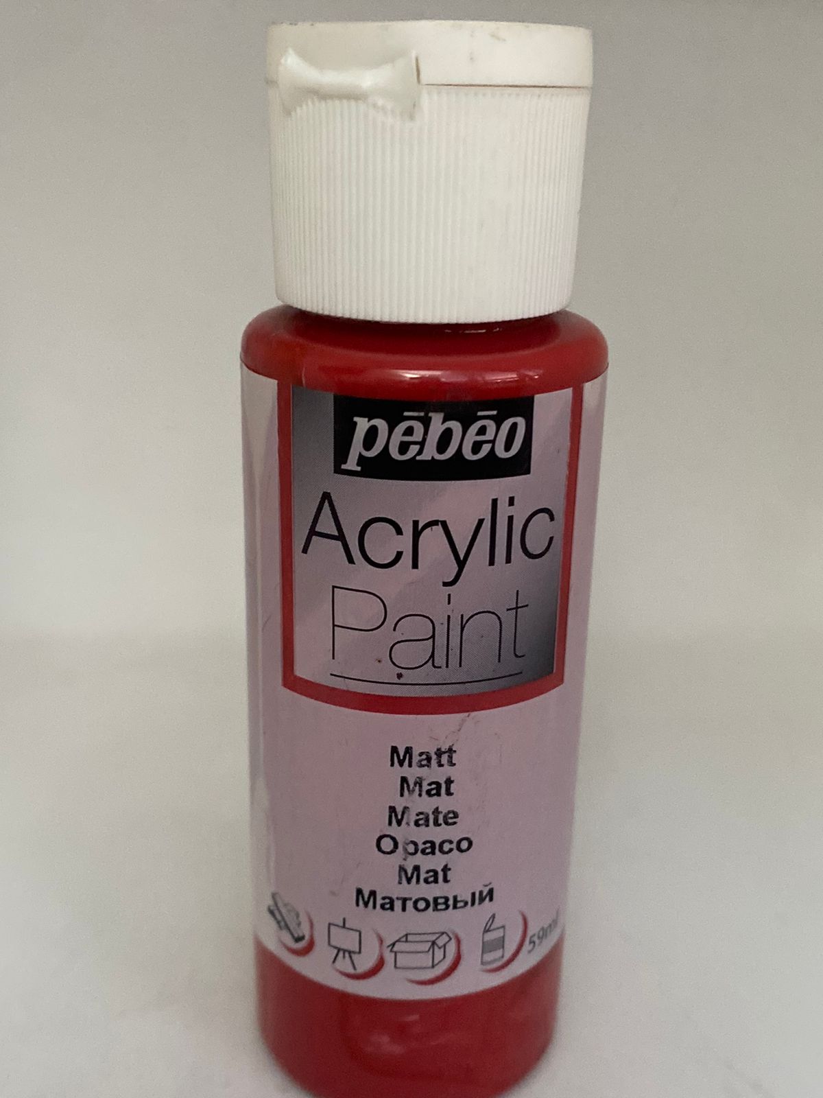 PINTURA ACRÍLICA 59ml 8_rojo ladrillo mate