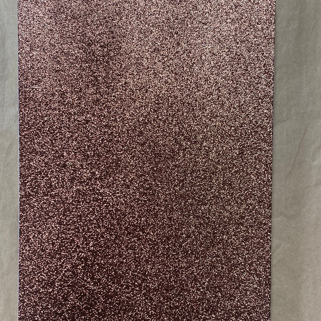 GOMA EVA GLITTER AUTO ADHESIVA 20x30cm COBRE