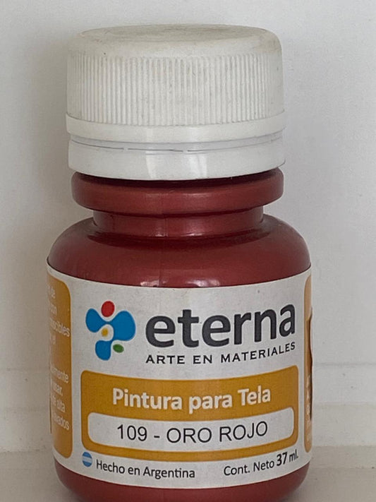 PINTURA PARA TELA ETERNA  / GENERO 37 ML 109 ORO ROJO