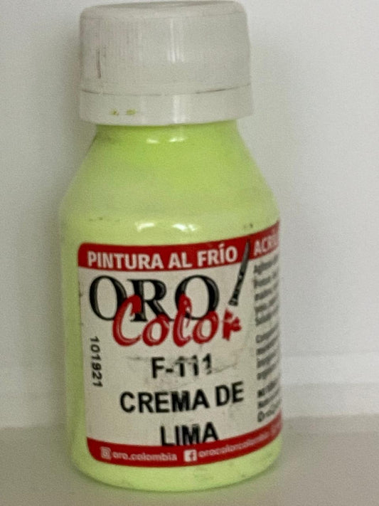 PINTURA ACRÍLICA ORO COLOR 60 CC 111 CREMA DE LIMA