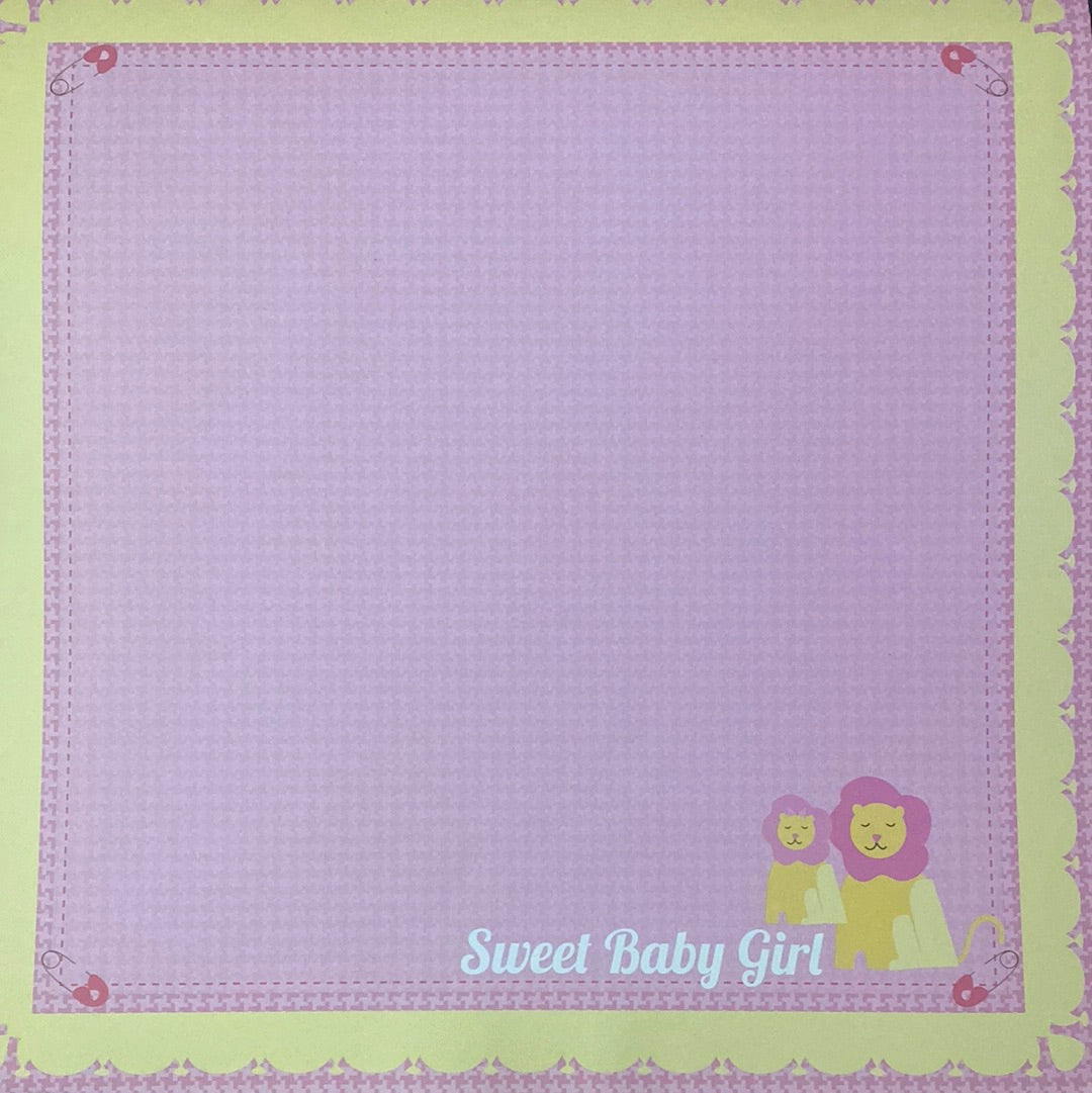 LAMINA DECOSCRAPP-DECOUPAGE 30 x30 - BABY GIRL