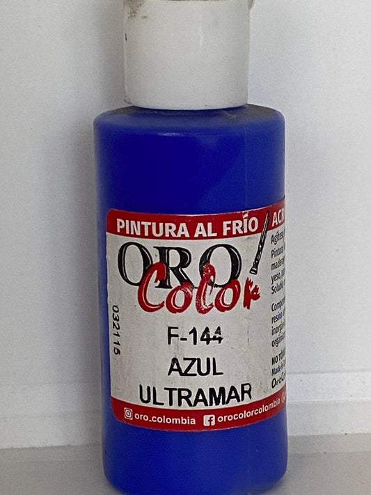 PINTURA ACRÍLICA ORO COLOR 60 CC 144 AZUL ULTRAMAR