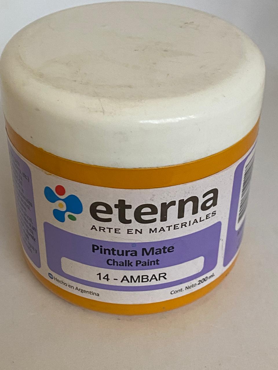 Pintura Mate Chalk paint  ETERNA 200 ML AMBAR