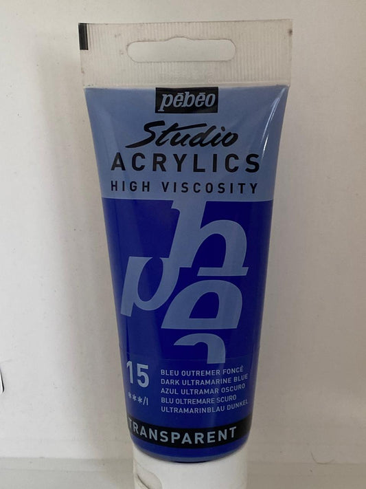 PINTURA ACRILICA PROFESIONAL 100 ML 15_AZUL ULTRAMAR OSCURO