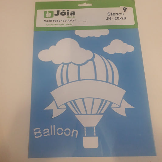 STENCIL  20 x 26 GLOBO JOIA BRASIL