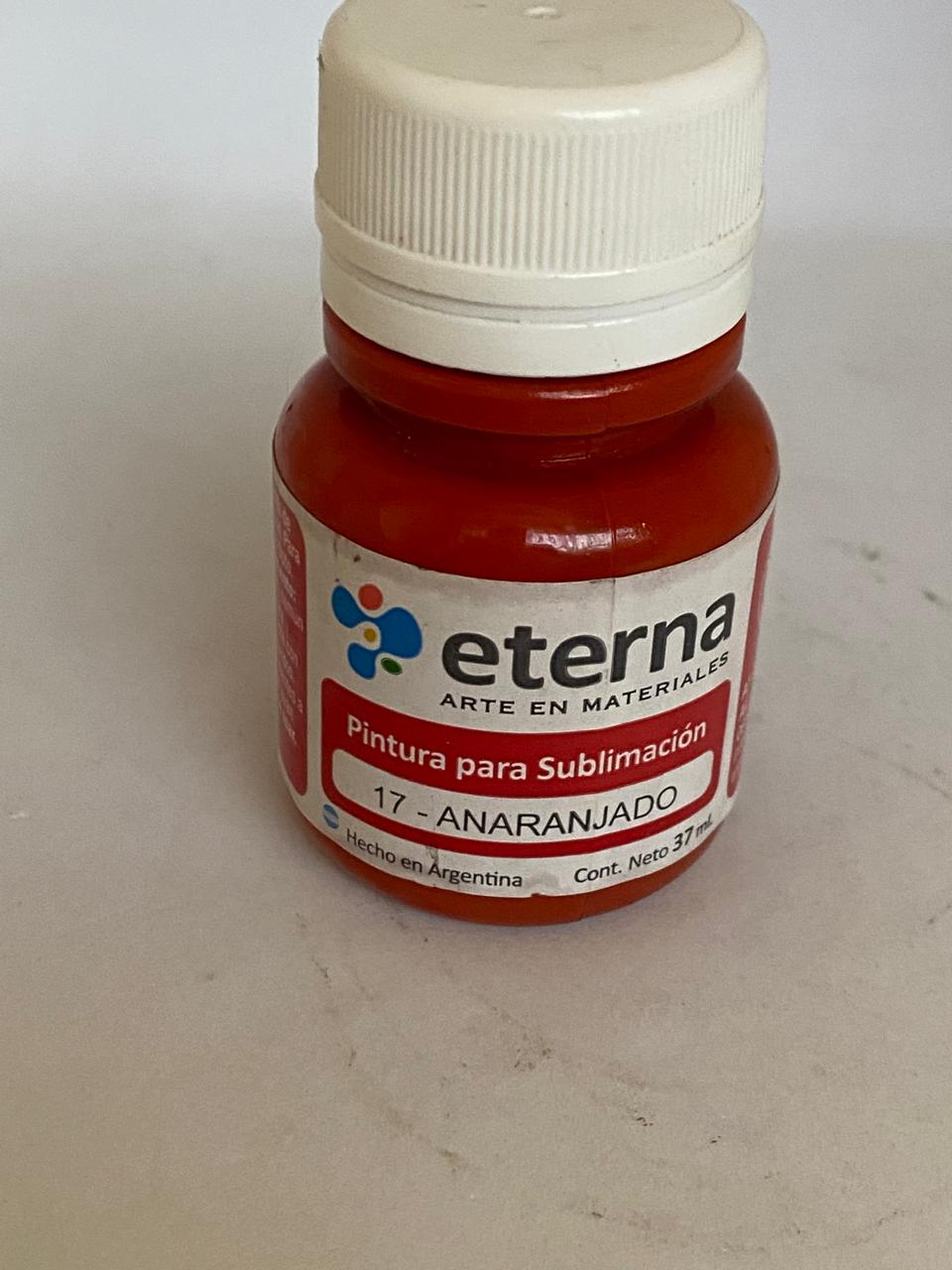 PINTURA PARA SUBLIMACION ETERNA 37 ML ANARANJADO