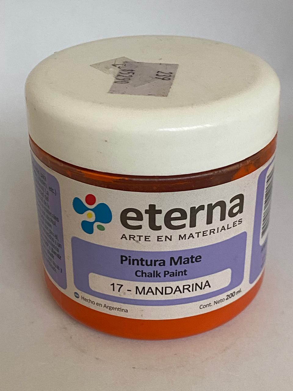 Pintura Mate Chalk paint  ETERNA 200 ML MANDARINA