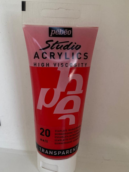 PINTURA ACRILICA PROF.100 ML 20_ESCARLATA