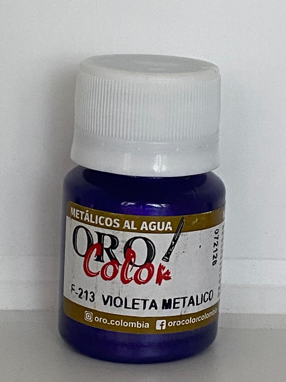 PINTURA METALICA AL AGUA ORO COLOR F213 VIOLETA METALICO