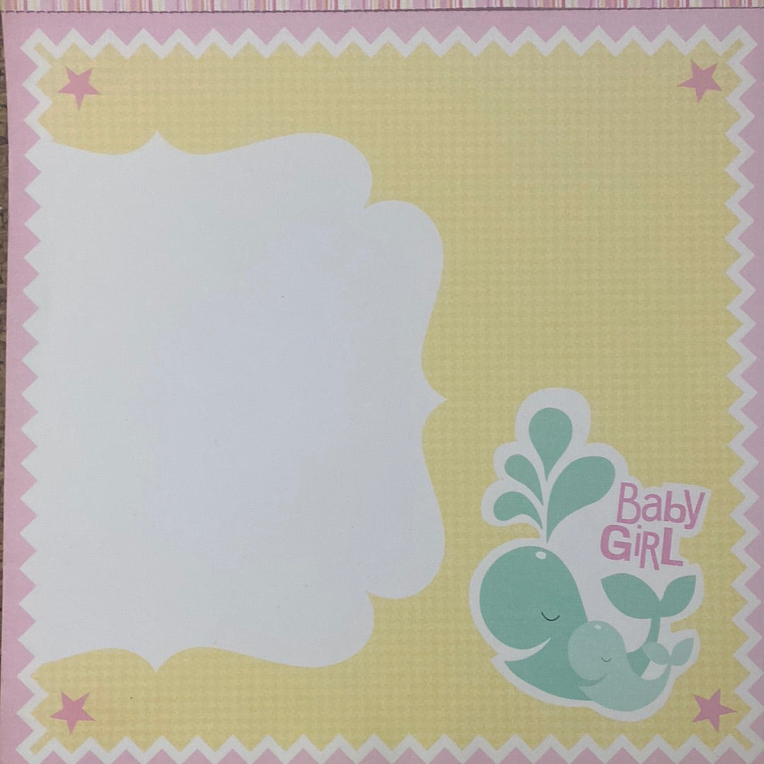 LAMINA DECOSCRAPP-DECOUPAGE 30 x30 - BABY GIRL