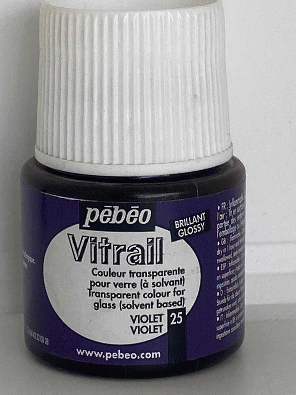 PINTURA VITRAL PEBEO 47ML 25 VIOLETA