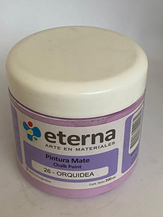 Pintura Mate Chalk paint  ETERNA 200 ML ORQUIDEA