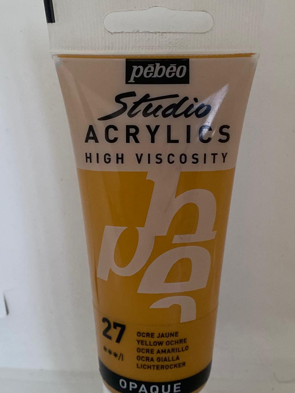 PINTURA ACRILICA PROFESIONAL 100 ML 27_OCRE AMARILLO