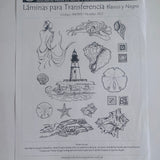 LAMINA PARA TRANSFERENCIA BLANCO Y NEGRO (20x25)