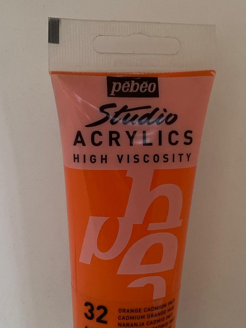 PINTURA ACRILICA PROFESIONAL 100 ML 32_NARANJA CADMIO