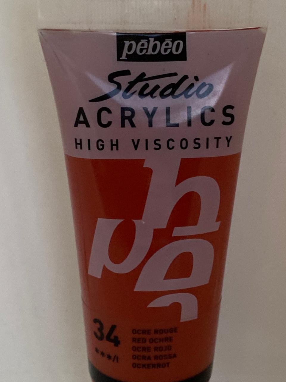 PINTURA ACRILICA PROFESIONAL 100 ML 34_OCRE ROJO