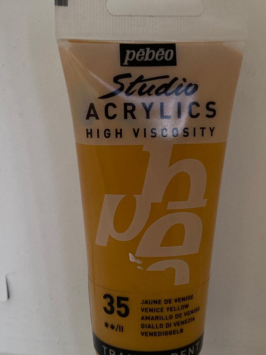 PINTURA ACRILICA PROFESIONAL 100 ML 35_AMARILLO VENECIA