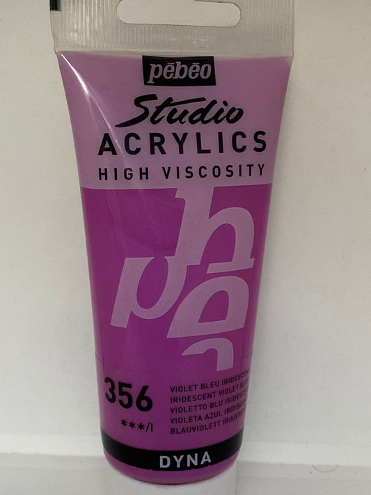 PINTURA ACRILICA PROFESIONAL 100 ML 356_VIOLETA AZUL IRIDISCENTE