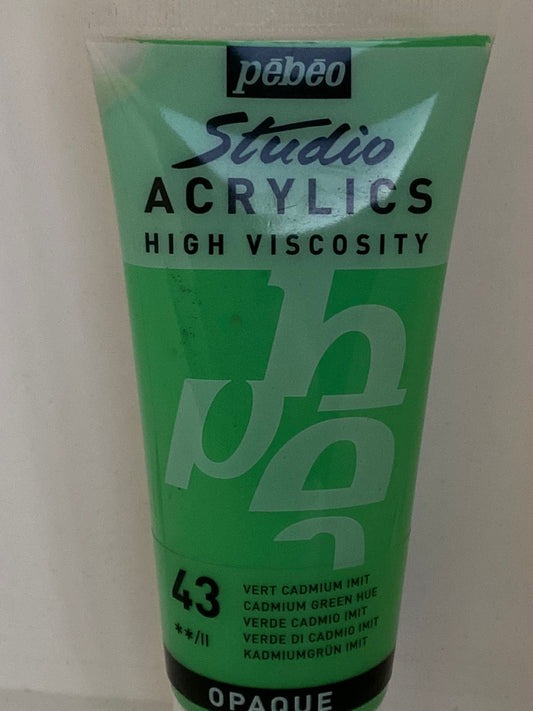 PINTURA ACRILICA PROFESIONAL 100 ML 43_VERDE CADMIO