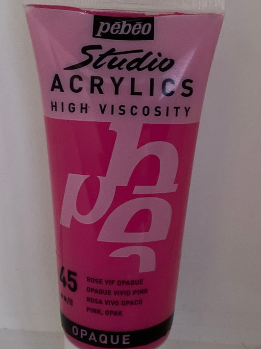 PINTURA ACRILICA PROFESIONAL 100 ML 45_ROSA VIVO