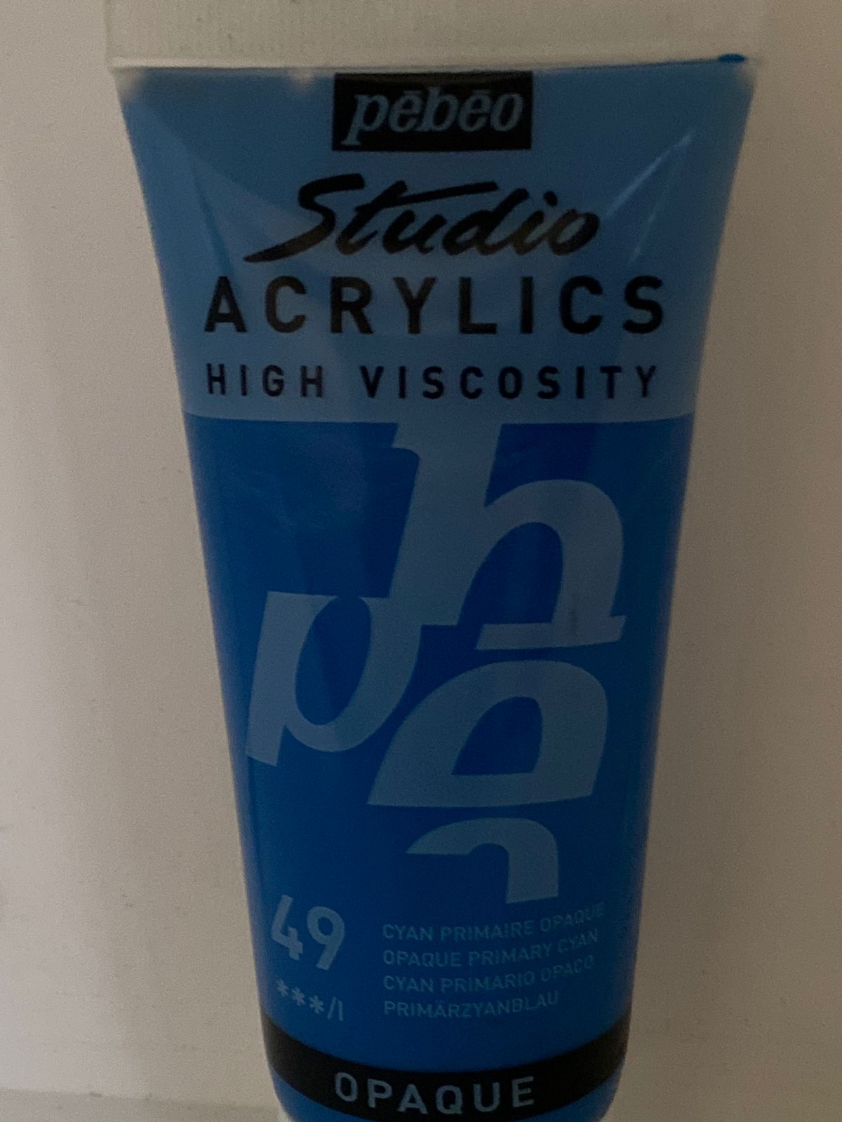 PINTURA ACRILICA PROFESIONAL 100 ML 49_CYAN PRIMARIO