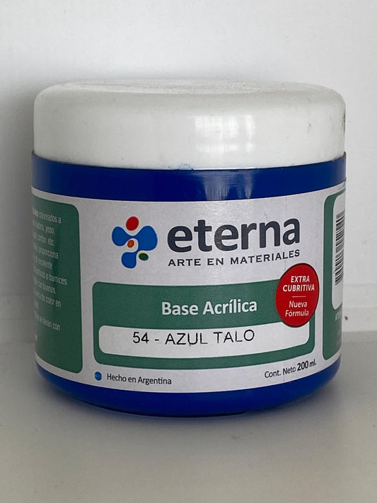 BASE ACRÍLICA ETERNA 200 ML AZUL TALO 54