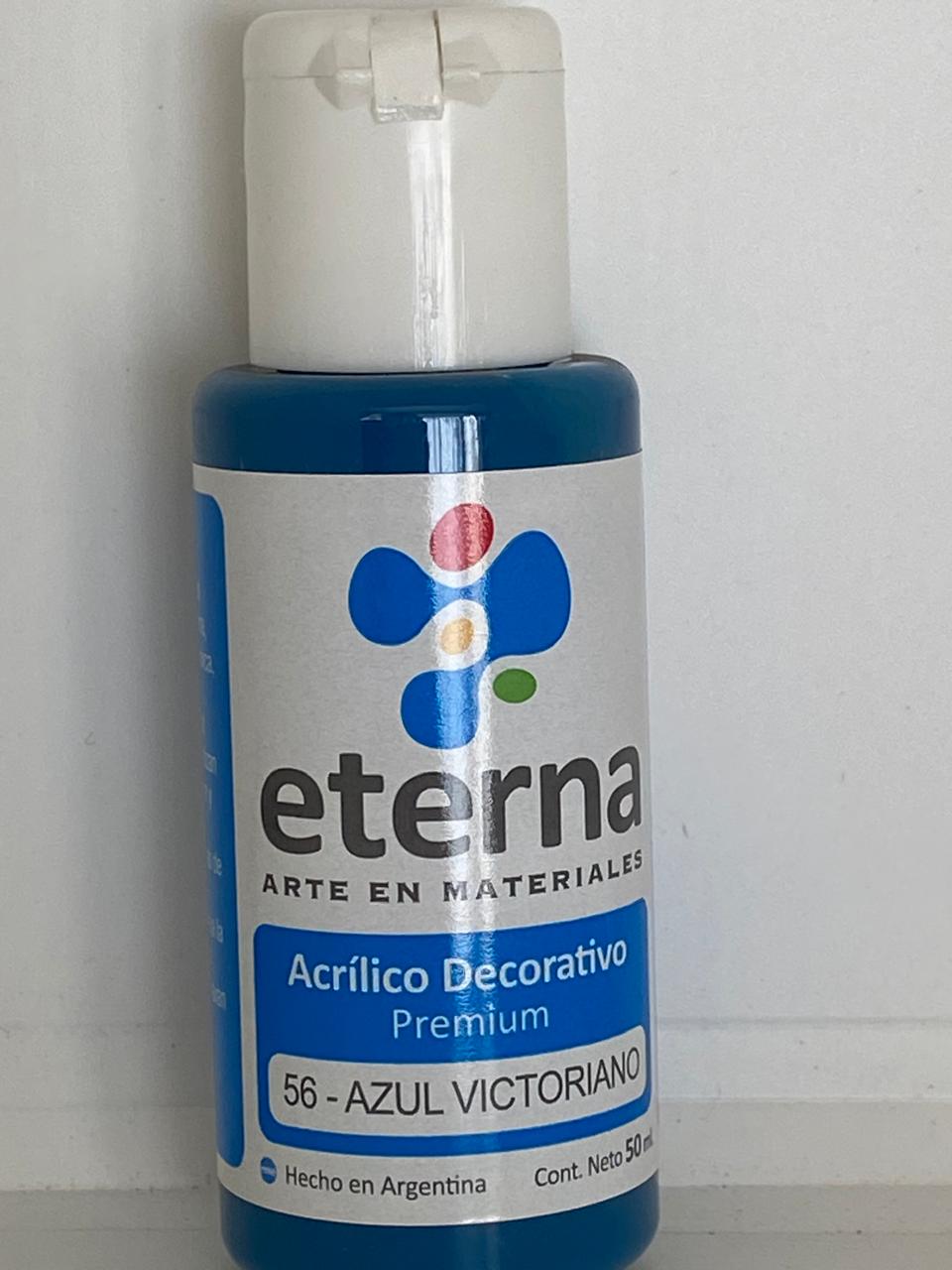 PINTURA ACRÍLICA DECORATIVA ETERNA 50ML 56 AZUL VICTORIANO