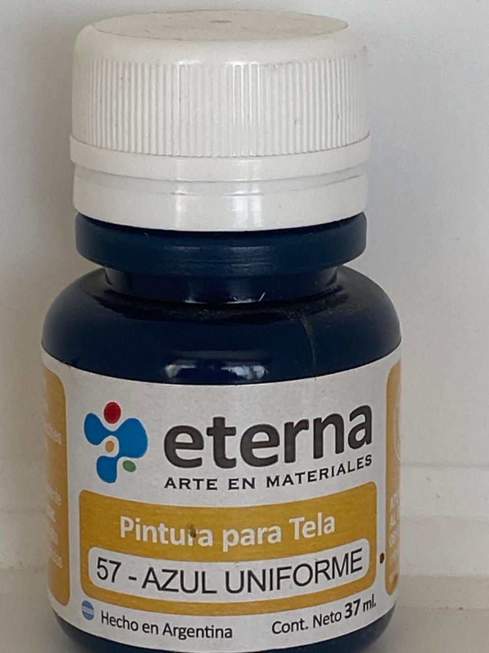 PINTURA PARA TELA ETERNA  / GENERO 37 ML 57 AZUL UNIFORME