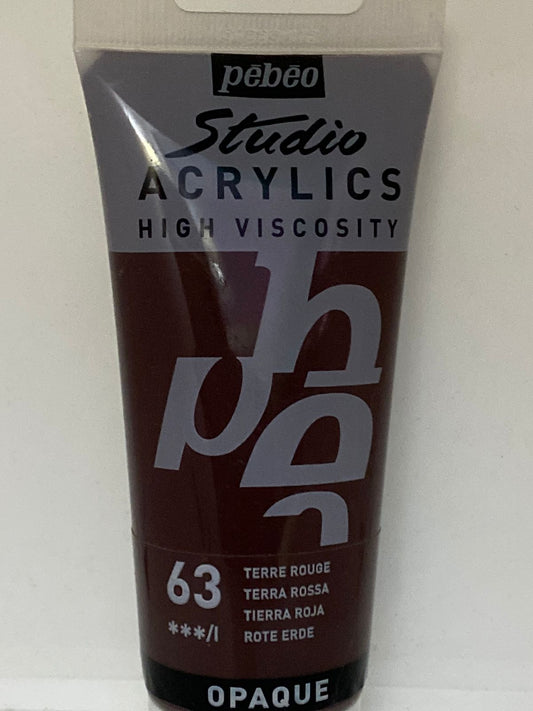 PINTURA ACRILICA PROFESIONAL 100 ML 63_TIERRA ROJA