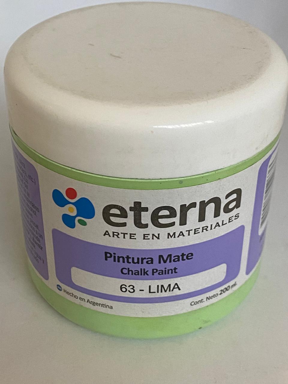 Pintura Mate Chalk paint  ETERNA 200 ML LIMA