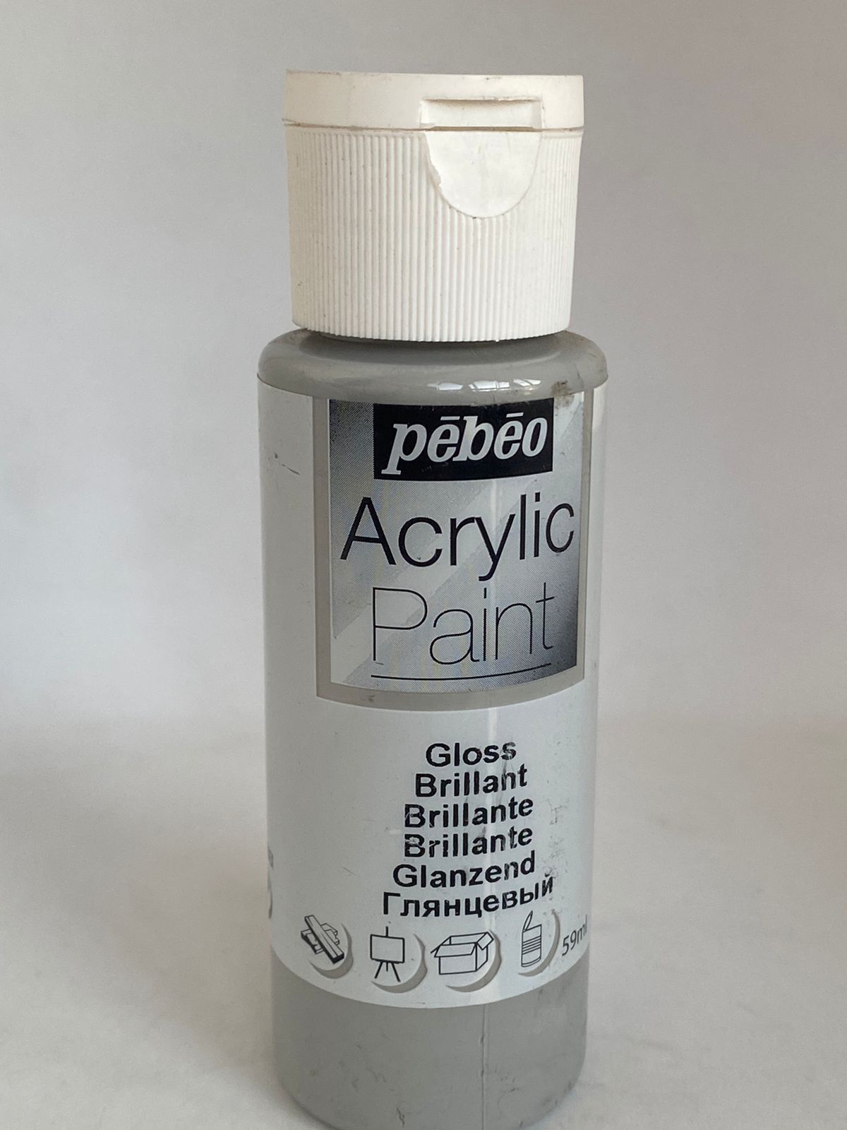 PINTURA ACRÍLICA 59ml 64_gris acero brillante