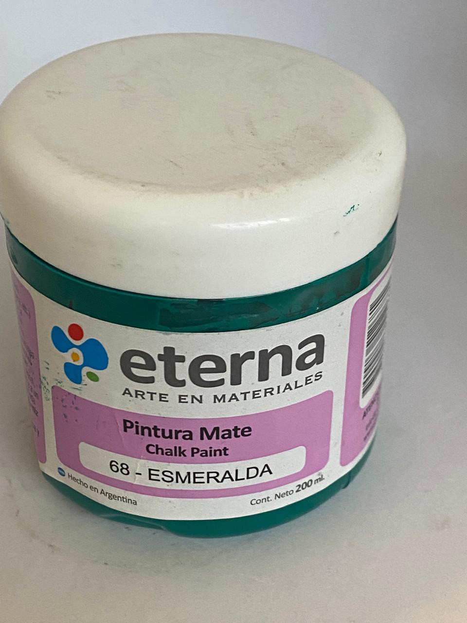 Pintura Mate Chalk paint  ETERNA 200 ML ESMERALDA