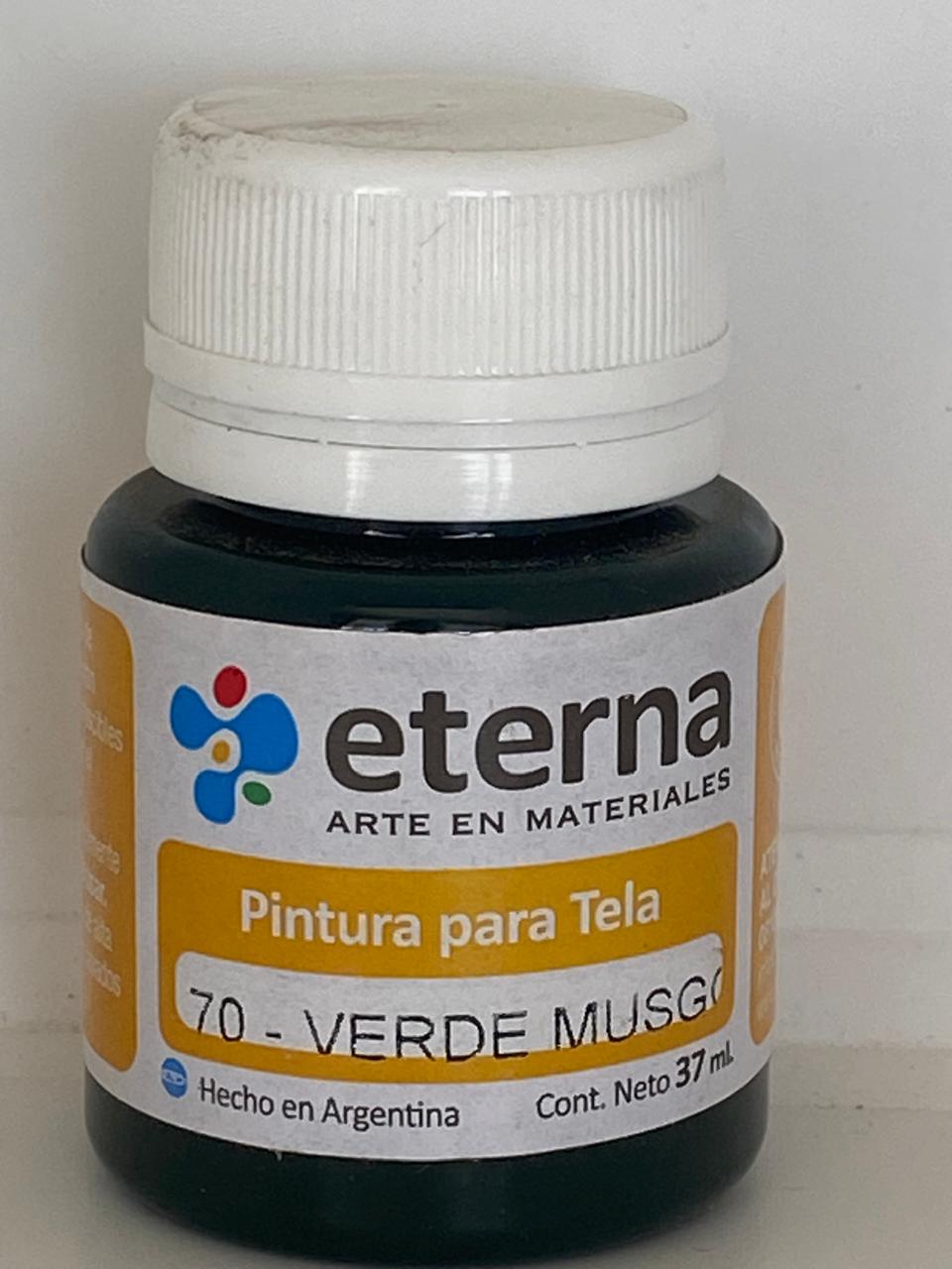 PINTURA PARA TELA ETERNA  / GENERO 37 ML 70 VERDE MUSGO