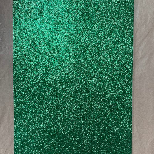 GOMA EVA GLITTER TAMAÑO 20x30cm VERDE