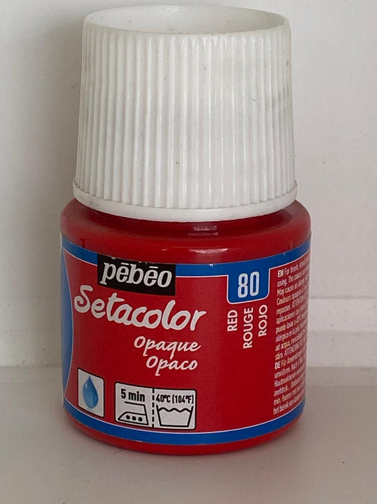 Pintura para tela PEBEO Setacolor 80 ROJO