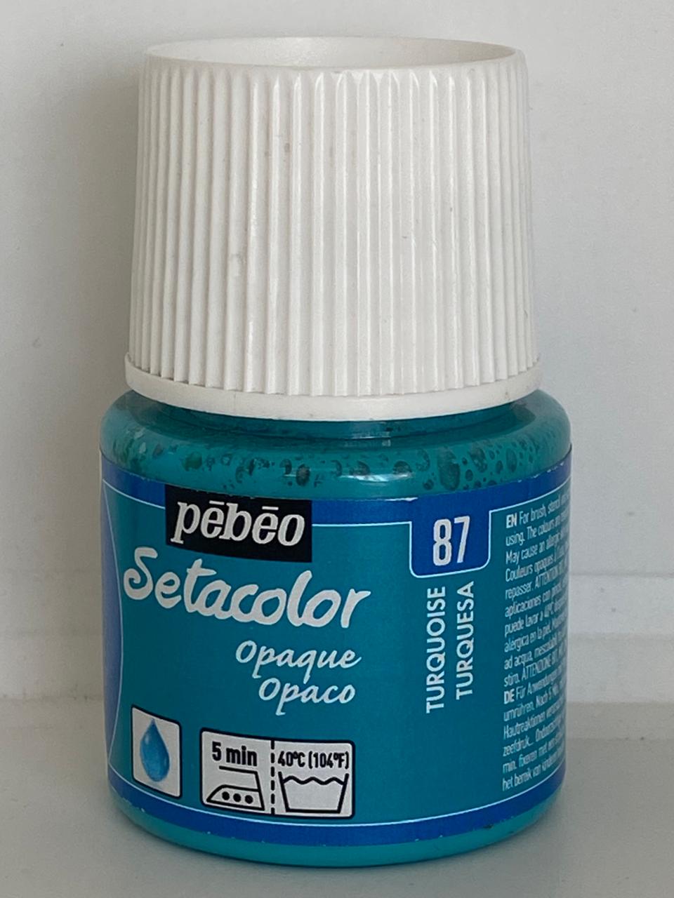 Pintura para tela PEBEO Setacolor 87 TURQUESA