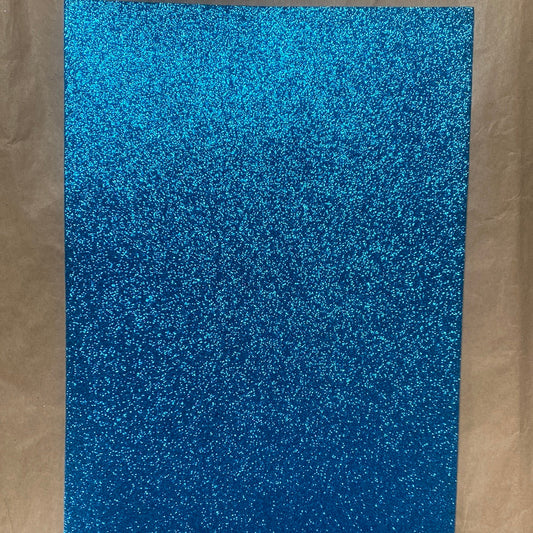 GOMA EVA GLITTER TAMAÑO 20x30cm CELESTE-LIGHT BLUE