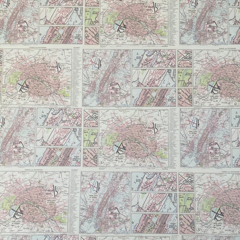 LAMINA DOBLE DECOSCRAPP-DECOUPAGE 30 x30 - CITY MAPS- PREMIUM STACK
