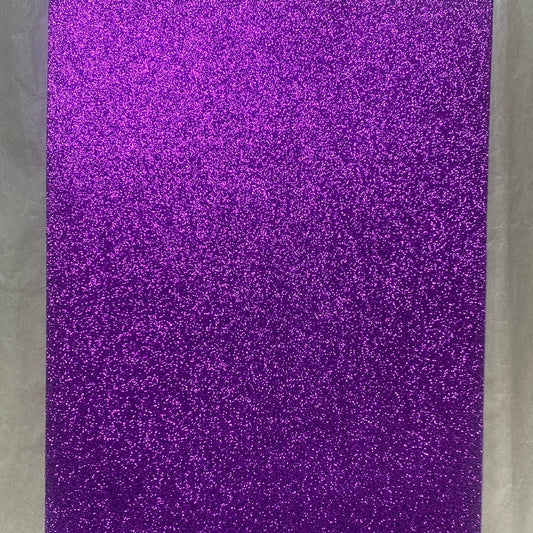 GOMA EVA GLITTER TAMAÑO 20x30cm COLOR MORADO