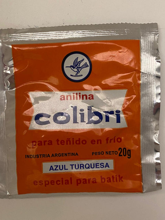 ANILINA TEÑIDO ROPA FRIO O CALOR TURQUESA