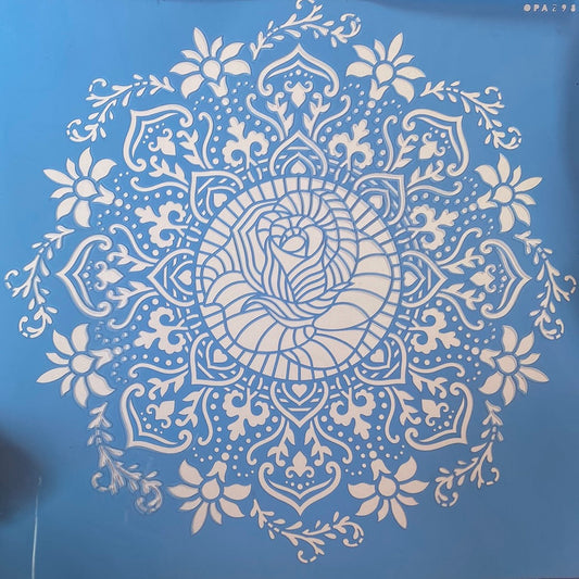 STENCIL 30,5X30,5 OPA MANDALA ROSA DE SARON 2987