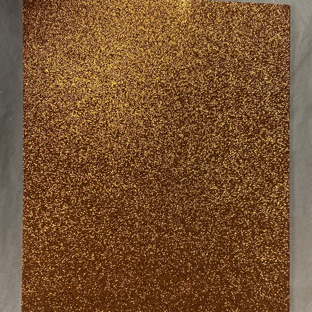 GOMA EVA GLITTER TAMAÑO 20x30cm NARANJA