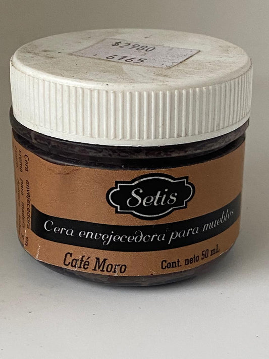 CERA ENVEJECIDA PARA MUEBLES   50 ML SETIS- CAFE MORO