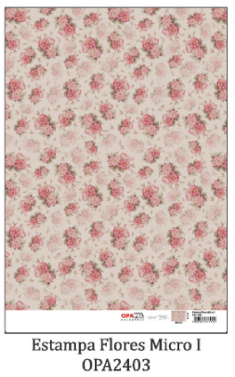 2403-LAMINA OPAPEL 30X45CM ESTAMPAS FLORES