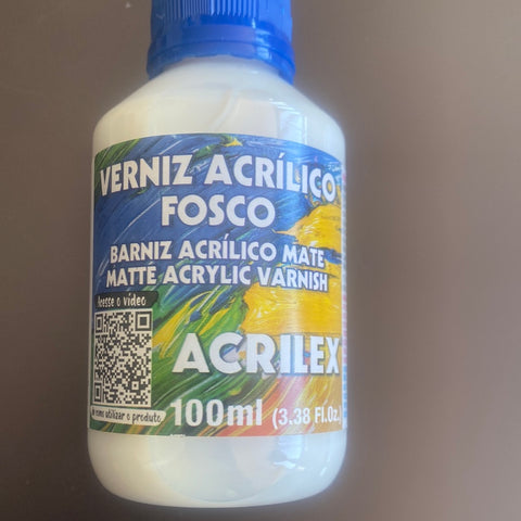 BARNIZ ACRÍLICO MATE ACRILEX 100 ml