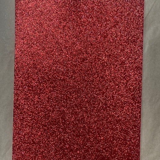 GOMA EVA GLITTER TAMAÑO 20x30cm RED ROJO