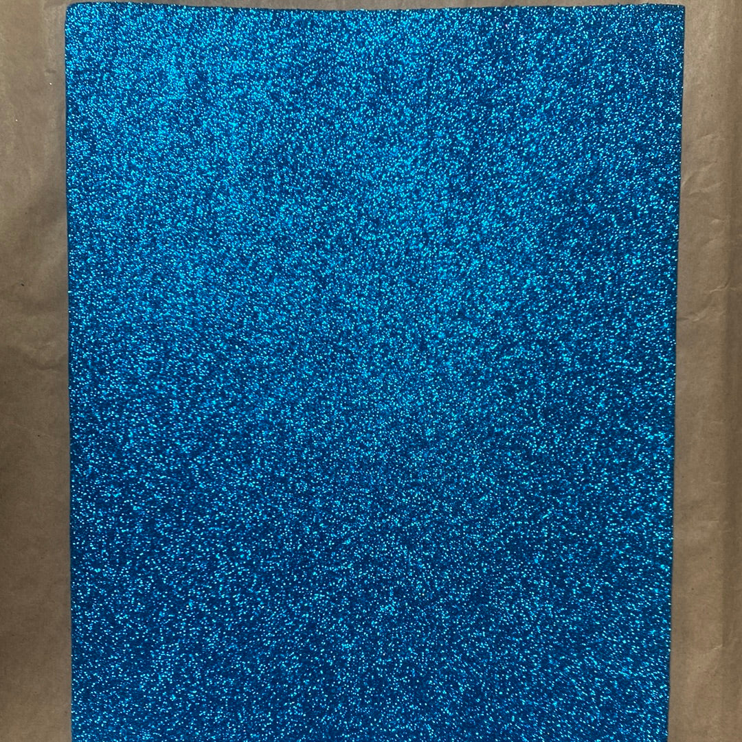 GOMA EVA GLITTER TAMAÑO 20x30cm AZULINO